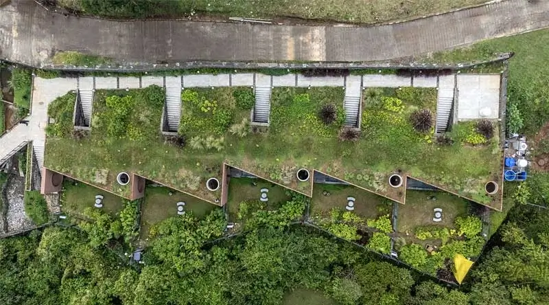 Ayana Ville private pool villas aerial view