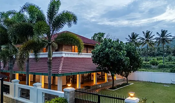 Four-bedroom luxury private pool villa in Anaikatti, perfect for families, friends and corporate groups