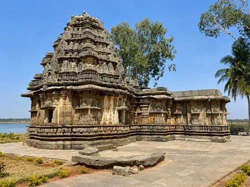 Discover the historic Perur Patteeswarar Temple while staying at Punya Farms, a luxury villa near Coimbatore.