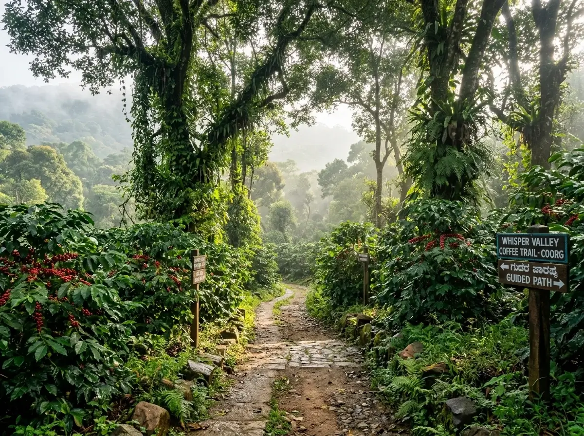 Coorg coffee plantation experience near Whisper Valley