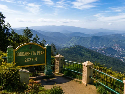 Doddabetta Peak viewpoint in Ooty