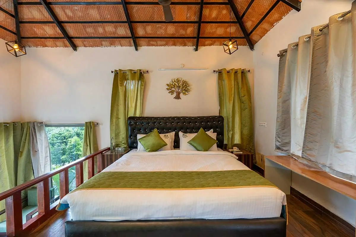 Luxury suite bedroom interior