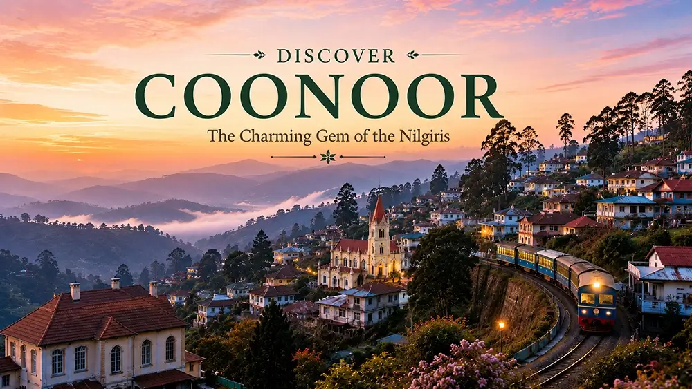 Charming Coonoor surrounded by tea gardens, heritage buildings and panoramic Nilgiris landscapes by Xplore Indo.